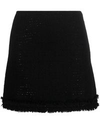 Versace - Sequin-embellished Tweed Miniskirt - Lyst