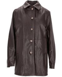 LA ROSE - Abrigo Con Botones - Lyst