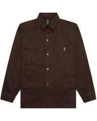 South2 West8 - Button-Flap Pocket Shirt Jacket - Lyst