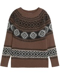 ERMANNO FIRENZE - Pullover Mit Geometrischem Muster - Lyst