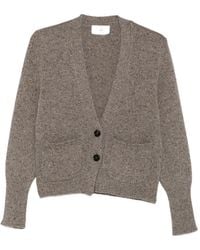 SOLOTRE - Flecked V-Neck Cardigan - Lyst