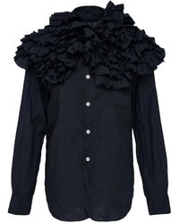 Comme des Garçons - Ruffled Long-Sleeve Shirt - Lyst