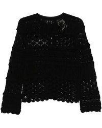 Semicouture - Crochet Cardigan - Lyst