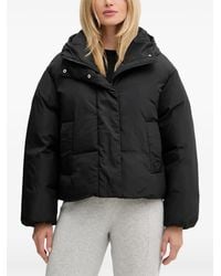 BOSS - Paffia Hooded Button Jacket - Lyst