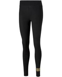 PUMA - Essentials+ Logo-Print Leggings - Lyst