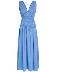 Faithfull the Brand - Saja Gathered V-Neck Maxi Dress - Lyst