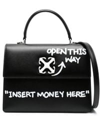 Off-White c/o Virgil Abloh - Off- Jitney 1.4 Leather Tote Bag - Lyst