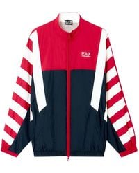 EA7 - Chaqueta Con Mangas A Rayas - Lyst