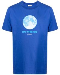 Off-White c/o Virgil Abloh - On The Go Moon Cotton T-shirt - Lyst