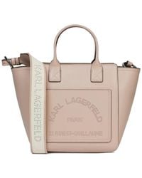 KARL LAGERFELD - Sac Cabas K/Daily À Logo Perforé - Lyst