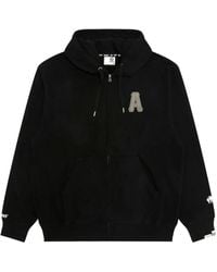 Aape By A Bathing Ape - Felpa Con Applicazione, Zip E Cappuccio - Lyst