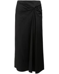 Max Mara - Mid Knot-Detail Mid-Length Skirt - Lyst