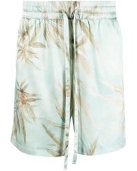 NAHMIAS - Graphic-Print Silk Shorts - Lyst