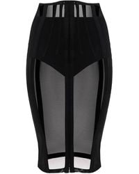 Elisabetta Franchi - Jupe-Bustier En Tulle À Coupe Mi-Longue - Lyst