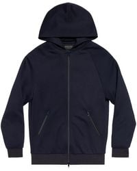 Balenciaga - Logo-Print Zip-Up Hoodie - Lyst