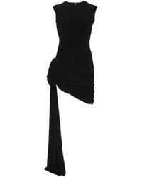 Norma Kamali - Draped Mini Dress - Lyst