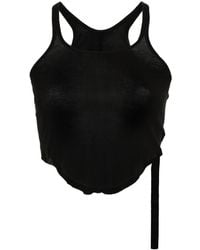 Rick Owens - Débardeur En Coton À Coupe Crop - Lyst