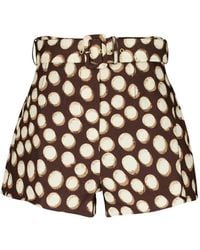 ALÉMAIS - Short Ceinturé Paula À Pois - Lyst