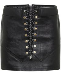 Dion Lee - Hiker Boot Leather Miniskirt - Lyst