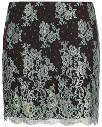 Valentino Garavani - Short Lace Skirt - Lyst