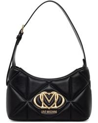 Love Moschino - Logo-Plaque Quilted Tote Bag - Lyst