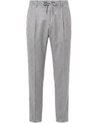 Peserico - Drawstring-Waist Pleated Trousers - Lyst