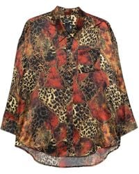 R13 - Leopard-Print Button-Down Shirt - Lyst