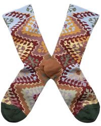 Bonne Maison - Le Tapis Geometric-Pattern Socks - Lyst