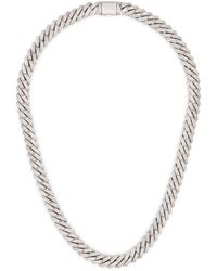 DARKAI - Mini Prong Pavé Gemstone Necklace - Lyst
