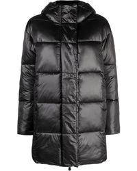 Save The Duck - Sida Logo-patch Padded Puffer Jacket - Lyst