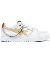 BAPY BY *A BATHING APE® - Sk8 Sta Leather Sneakers - Lyst