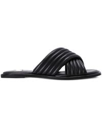 MICHAEL Michael Kors - Portia Quilted Leather Slides - Lyst