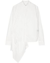Yohji Yamamoto - Asymmetric Cotton Shirt - Lyst