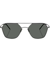 Giorgio Armani - Geometric-Frame Sunglasses - Lyst