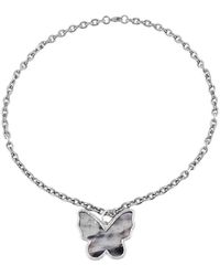 POISONED HEARTS - Butterfly-Pendant Chain Necklace - Lyst