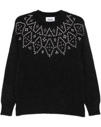 Alpha Studio - Stud-Embellished Sweater - Lyst