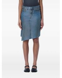 Our Legacy - Mid-Craft Asymmetric Raw-Hem Skirt - Lyst