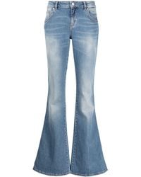 Blumarine - Low Waist Bootcut Jeans - Lyst