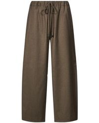 Antonelli - Drawstring Wide-Leg Trousers - Lyst