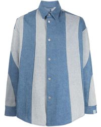 CROQUIS - Striped Denim Shirt - Lyst
