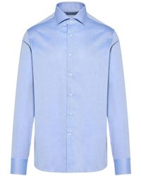 Canali - Camicia A Maniche Lunghe - Lyst