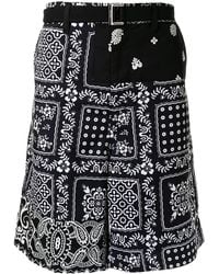 Sacai - Bandana-Print Cargo Shorts - Lyst