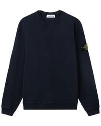 Stone Island - 6100034 Malfilé-Fleece 'Old' Effect Sweatshirt - Lyst
