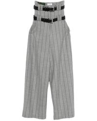 Vestiaire d'un Oiseau Libre - Gestreifte Hose Mit Gürtel - Lyst