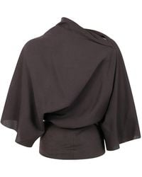 Rick Owens - Draped Cowl-Neck Top - Lyst
