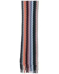 Missoni - Zigzag-Knit Fringed Scarf - Lyst