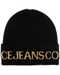 Versace Jeans Couture - Berretto A Coste Con Stampa - Lyst