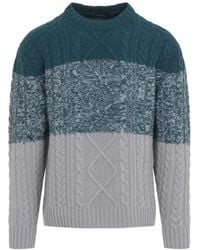 Kiton - Jersey De Punto De Ochos Con Diseño Colour Block - Lyst