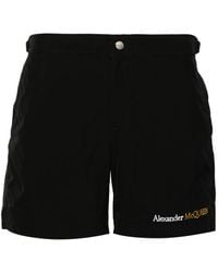 McQueen - ロゴ トランクス水着 - Lyst