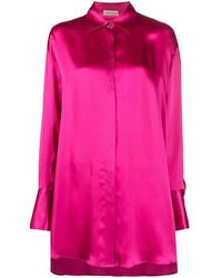 Blanca Vita - Oversized Mini Shirtdress - Lyst